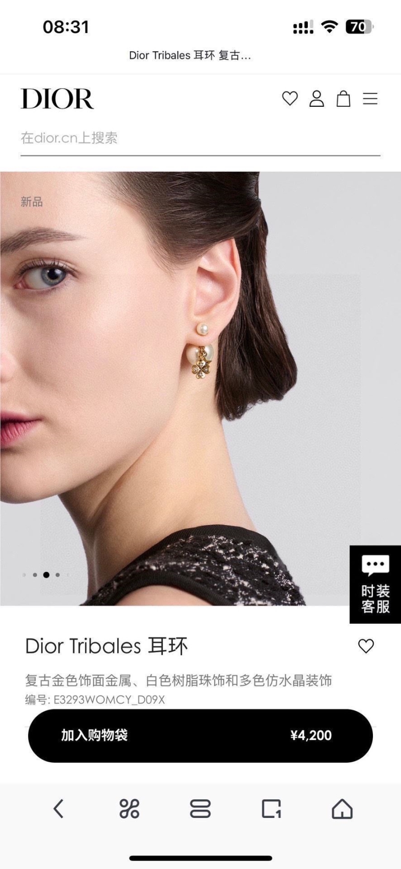 chr1st1an D10r earrings